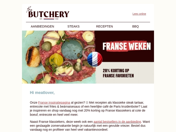 Van steak tartaar tot steak frites 🇫🇷