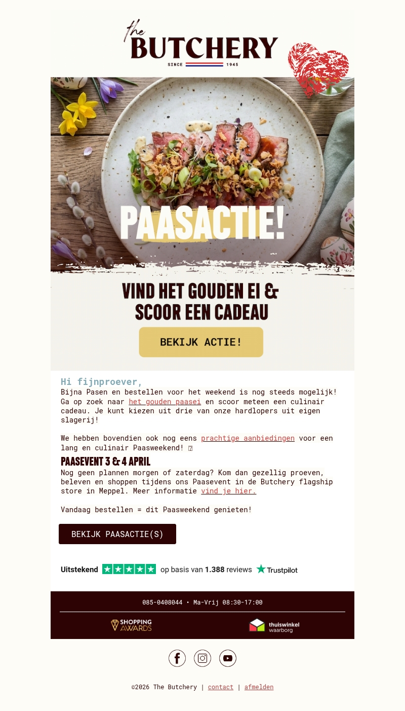 Bestel nog snel voor Pasen 🐣 Bestel nog snel voor Pasen 🐣