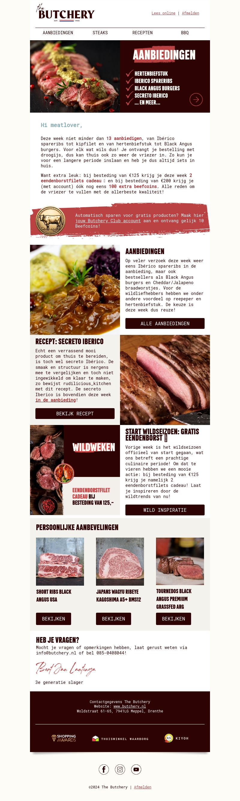 Wild, steaks en meer herfstdeals đ Wild, steaks en meer herfstdeals đ