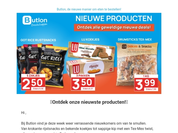 Nieuw bij Butlon!😍