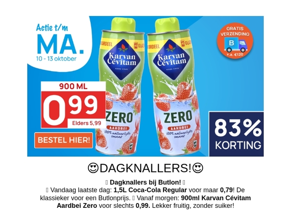 900ml Karvan Cévitam voor 0,99!😍