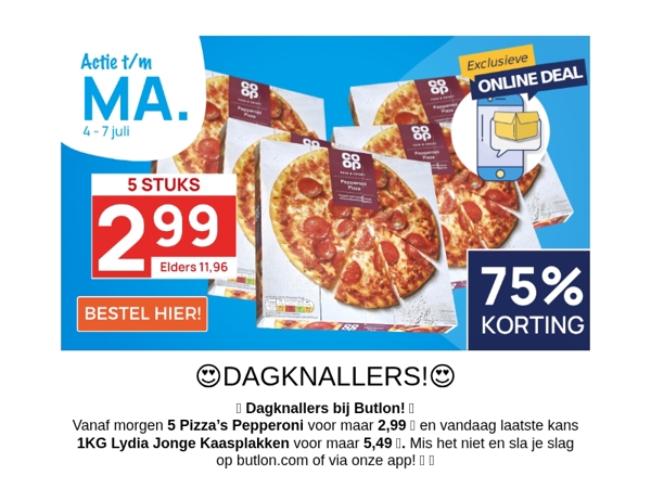 Pizza's voor 60 cent per stuk!🍕