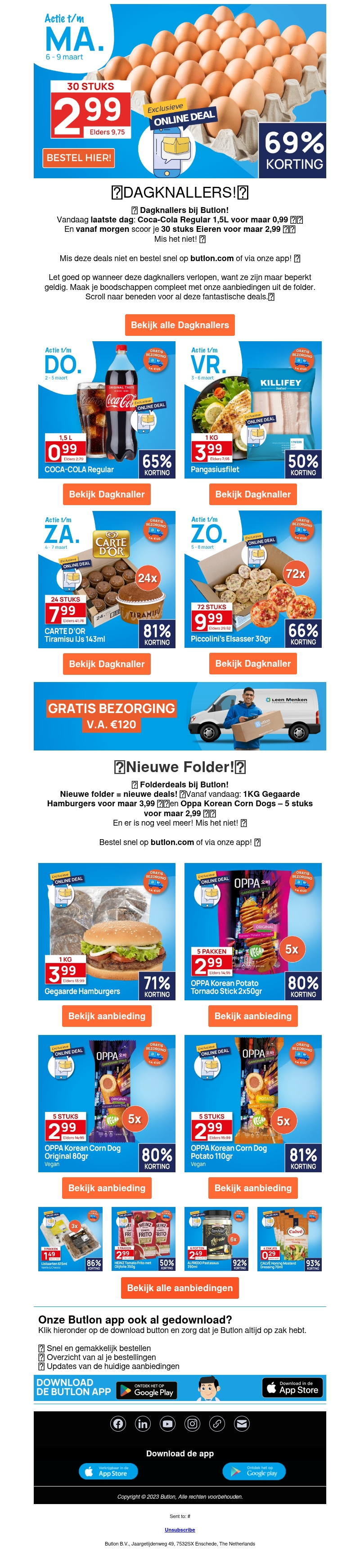 30 Stuks verse eieren voor maar 2,99π₯ 30 Stuks verse eieren voor maar 2,99π₯