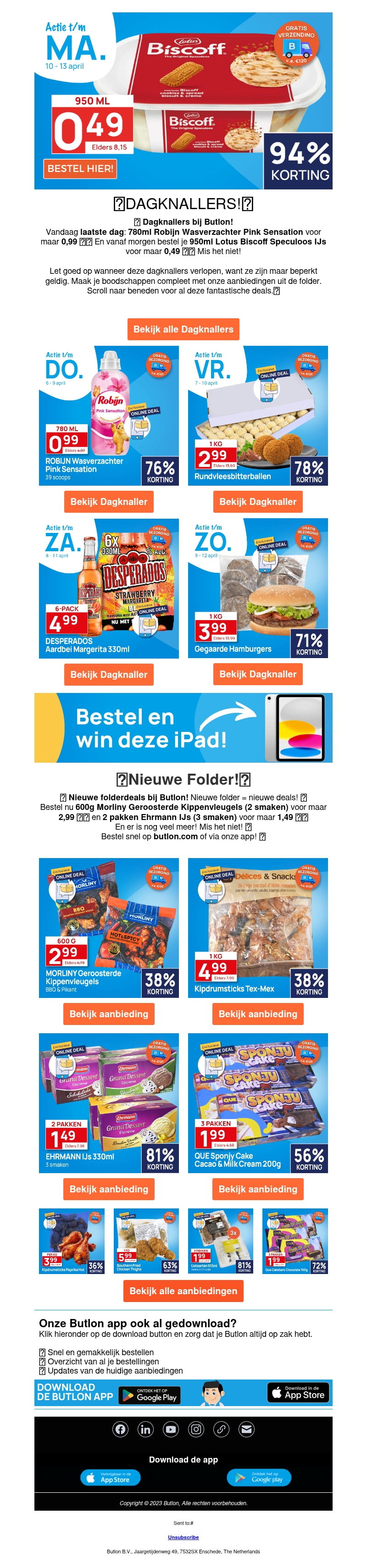 950ml Speculoos IJs voor maar 0,49!🍨 950ml Speculoos IJs voor maar 0,49!🍨