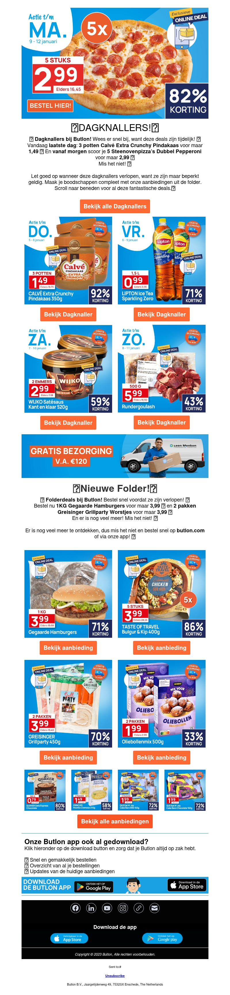 5 Pizza's Pepperoni voor 2,99!π 5 Pizza's Pepperoni voor 2,99!π