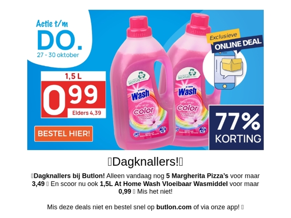 1,5L Wasmiddel voor maar 0,99!😍