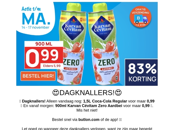 900ml Karvan Cévitam voor 0,99!😍
