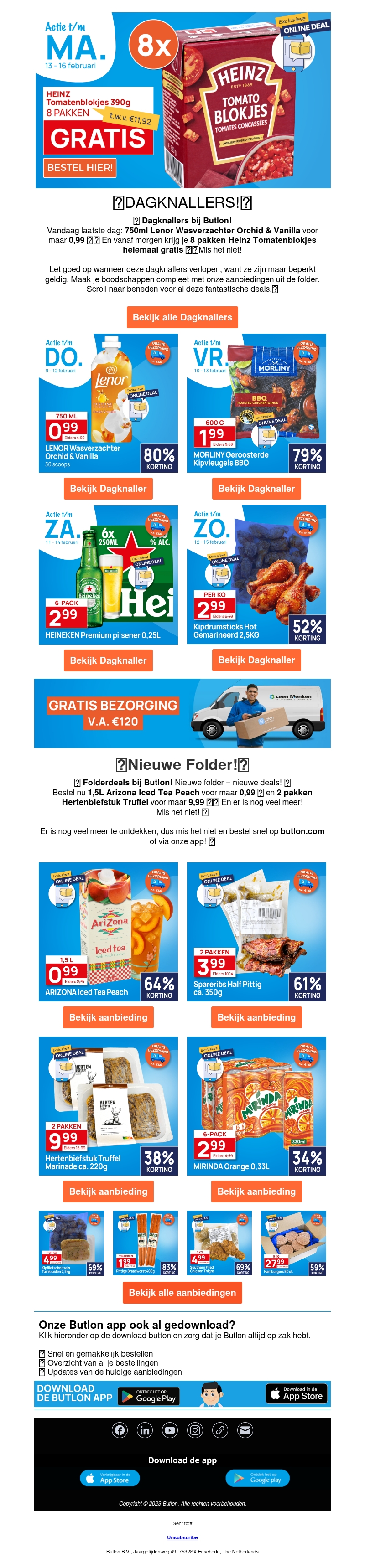 8 pakken Heinz Tomatenblokjes helemaal gratis!π
8 pakken Heinz Tomatenblokjes helemaal gratis!π