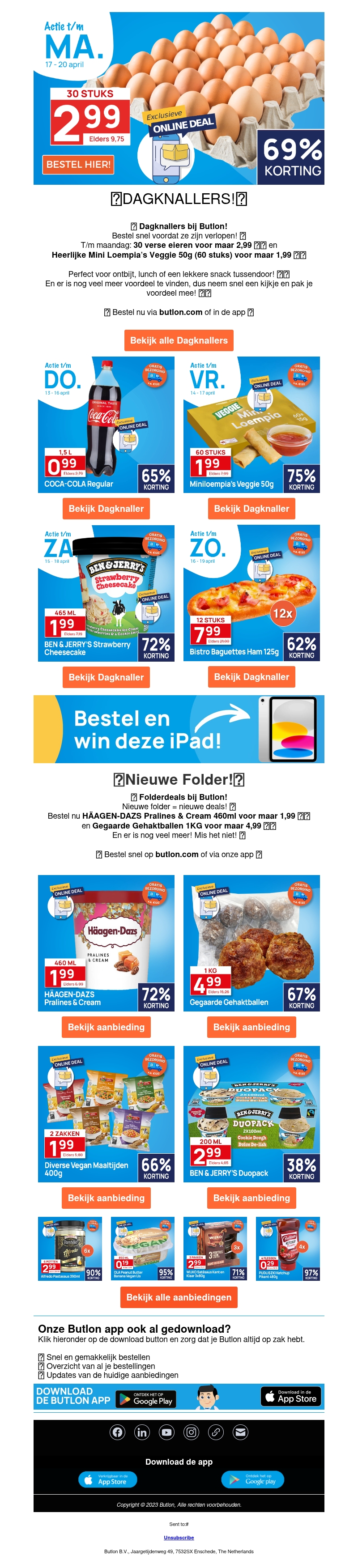 Wow, 30 eieren voor maar 2,99!😄 Wow, 30 eieren voor maar 2,99!😄