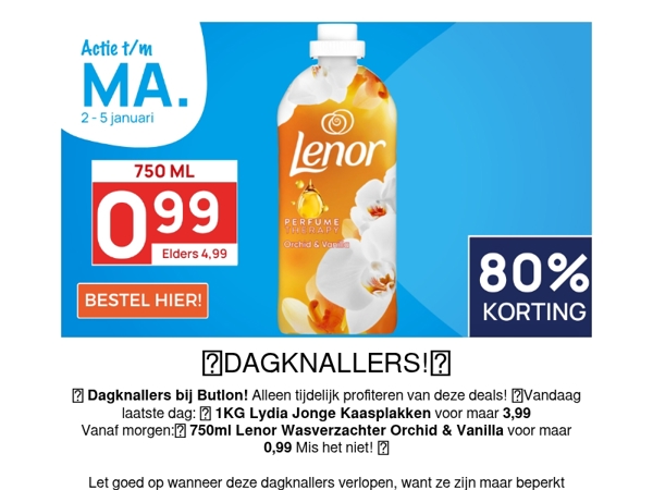 750ml Lenor voor maar 0,99!🫧