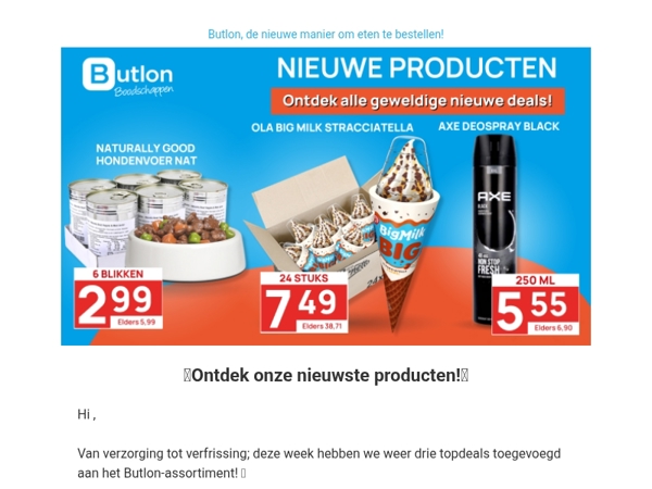 Nieuwe topdeals bij Butlon!🩵