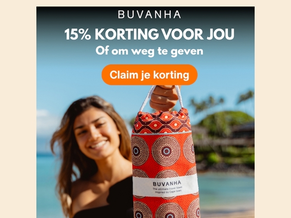 15% korting speciaal voor jou 🎁