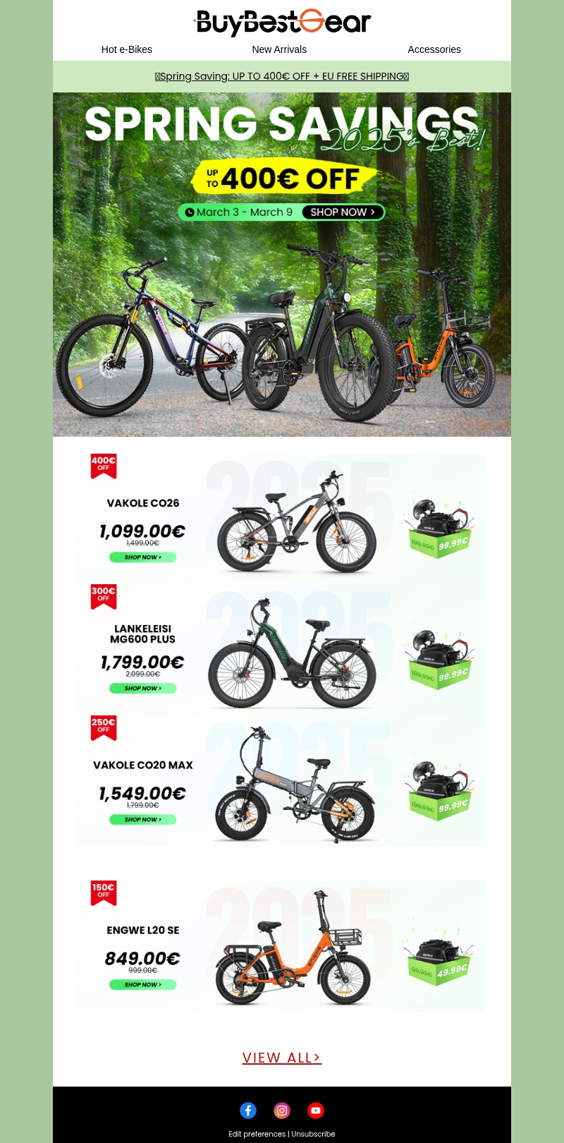 🎉SPRING 2025 – 400€ OFF TODAY!🎉 🎉SPRING 2025 – 400€ OFF TODAY!🎉