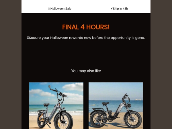 🎃 LAST CHANCE: Halloween Finale in 4 Hours!