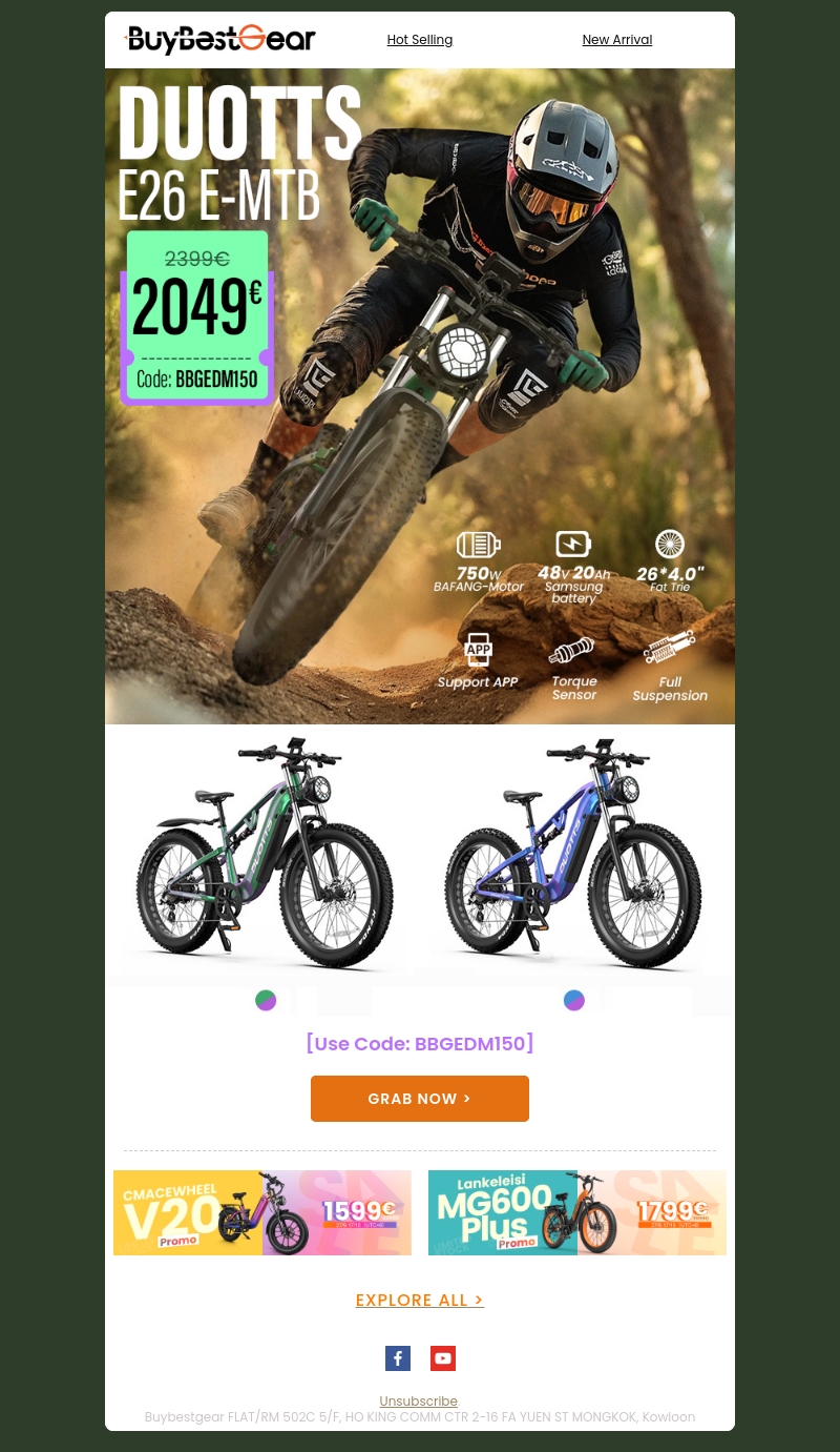 đź’ĄToday's Spotlight: DUOTTS E26 E-MTB! đź’ĄToday's Spotlight: DUOTTS E26 E-MTB!