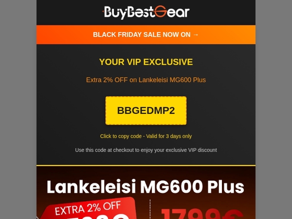 ⚡Your Lankeleisi MG600 Plus Special Access