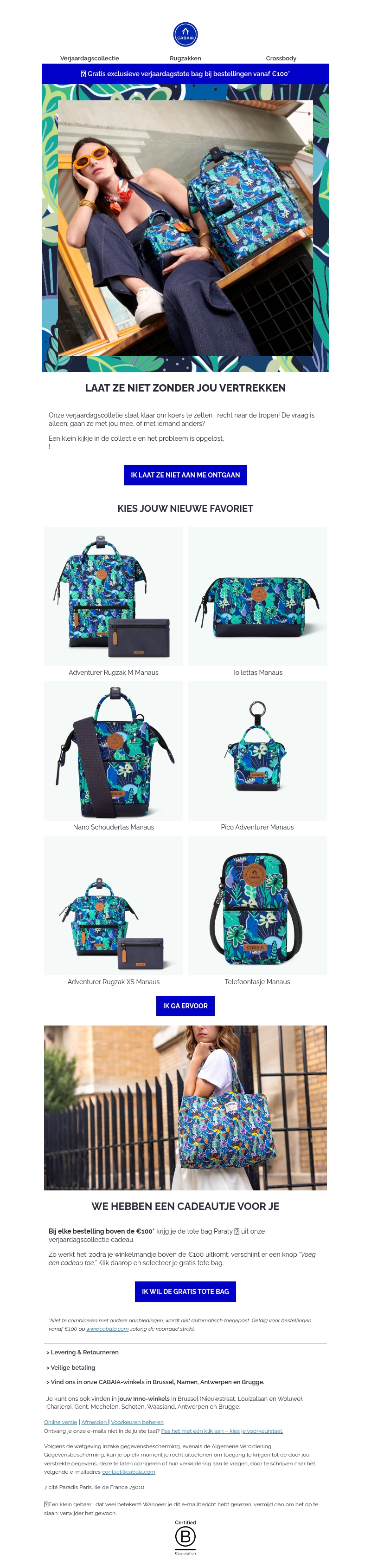 Beloofd, dit is onze laatste mail! Beloofd, dit is onze laatste mail!