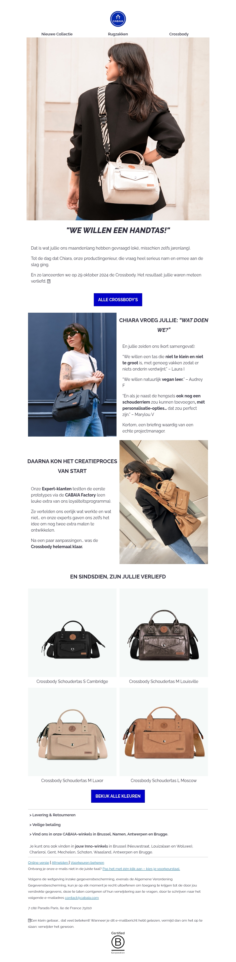De Crossbody, jullie trots (en de onze) De Crossbody, jullie trots (en de onze)