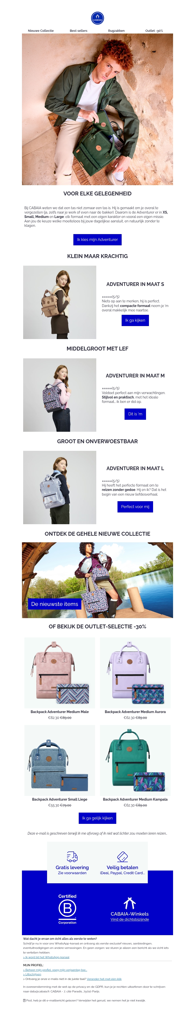 Vind jouw Adventurer Vind jouw Adventurer