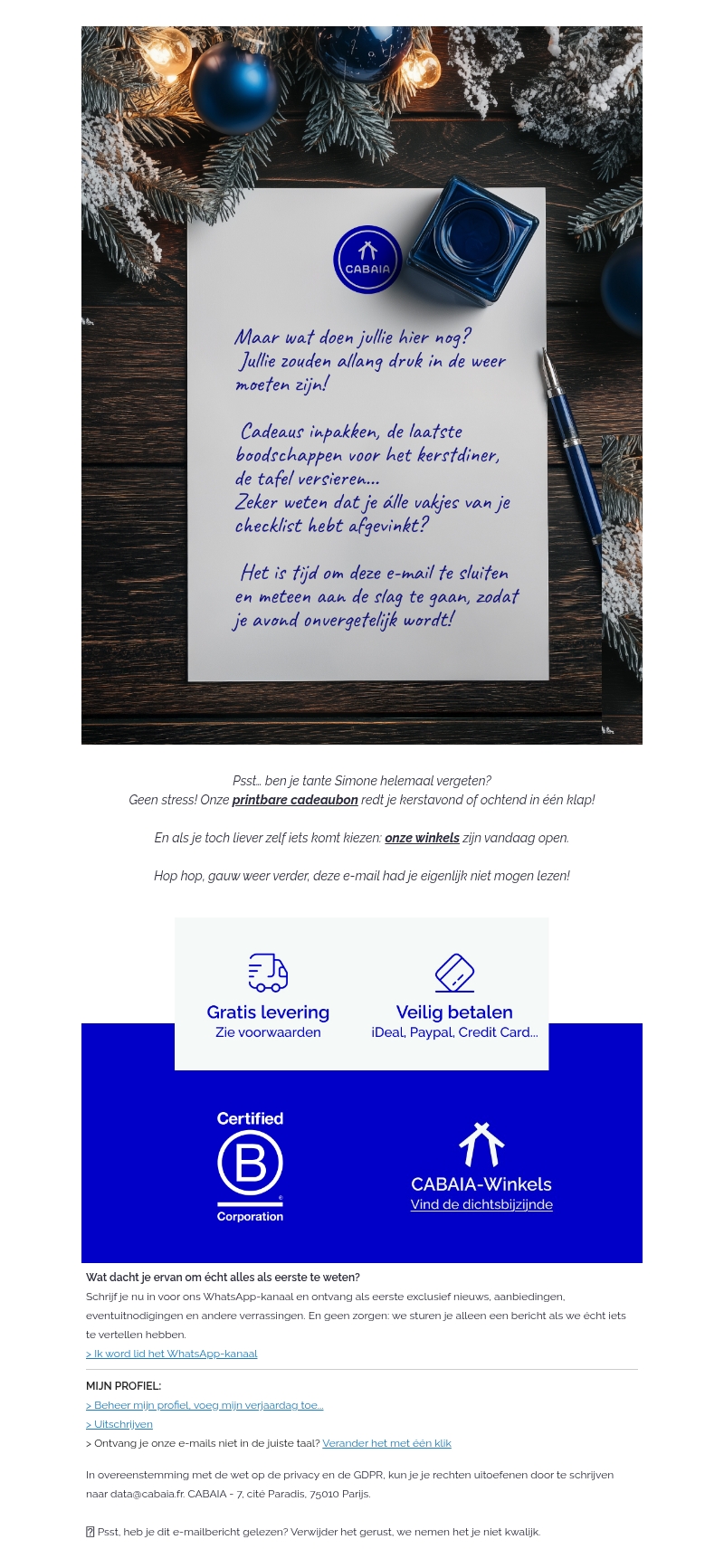 Open deze e-mail niet Open deze e-mail niet