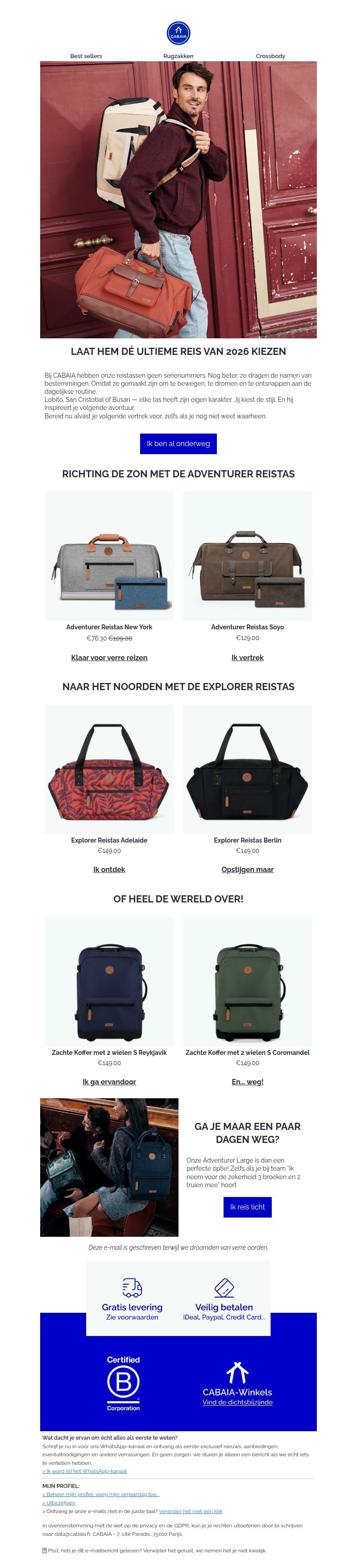 Je koffer heeft al een bestemming in gedachten Je koffer heeft al een bestemming in gedachten