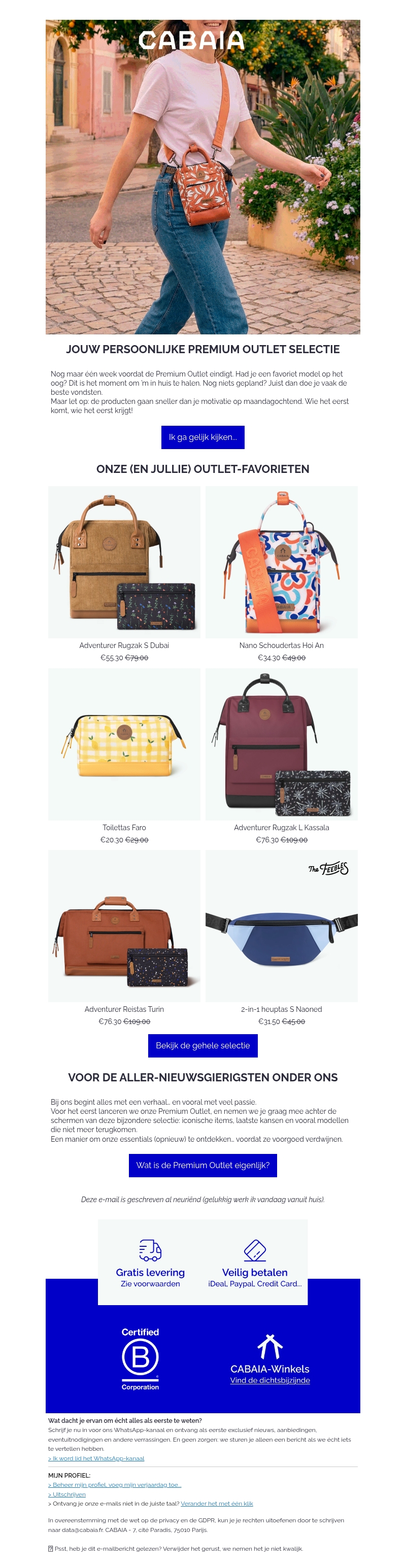 Wie Premium Outlet zegt… Wie Premium Outlet zegt…