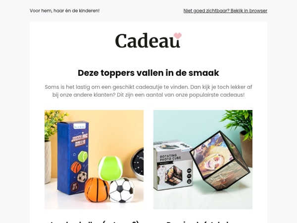 Met deze bestsellers scoor je altijd een leuk cadeau