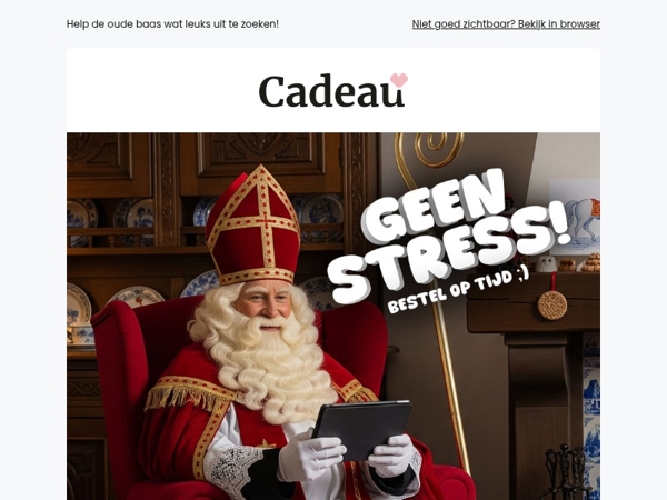 December is druk genoeg: koop nu alvast je Sinterklaascadeaus voor hem! π«