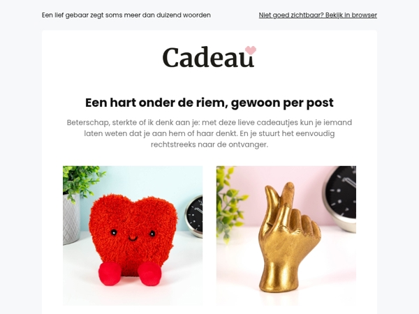 Voor iemand die wel een steuntje in de rug kan gebruiken