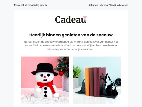 Sneeuw in de tuin én in je huis ❄️☃️