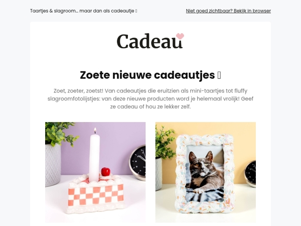 Zoete cadeautjes die eruitzien om op te eten 🎂