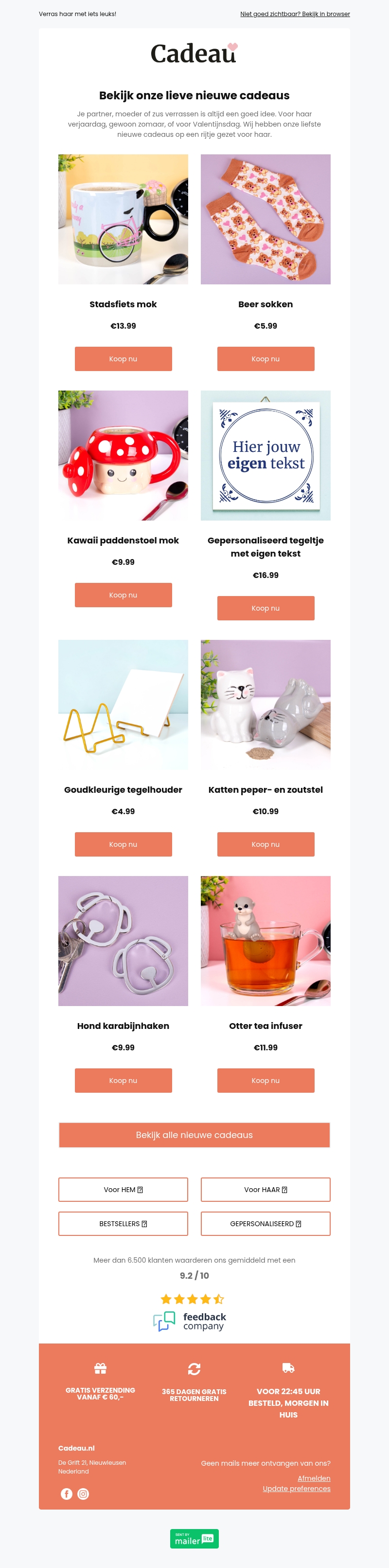 Acht nieuwe cadeaus voor haar (ook voor Valentijn!) ๐ Acht nieuwe cadeaus voor haar (ook voor Valentijn!) ๐