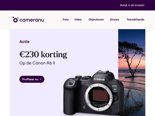 Acties van o.a. Canon, Sony en Nikon