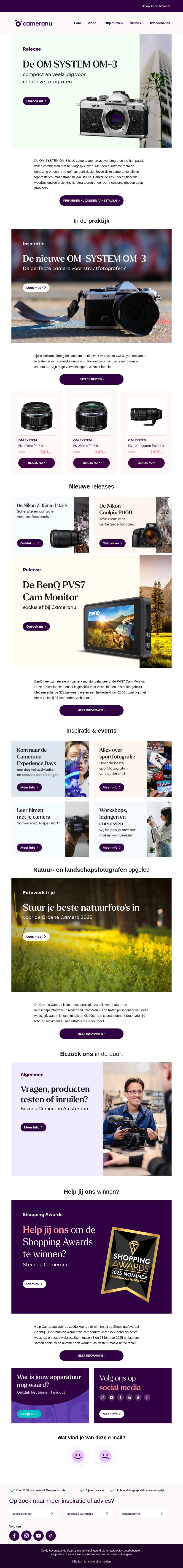 Nieuwe releases van OM SYSTEM en Nikon Nieuwe releases van OM SYSTEM en Nikon