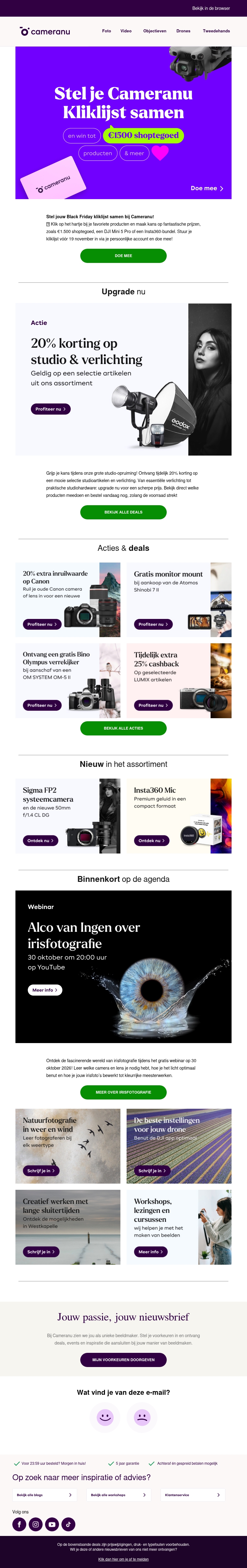 Laatste mail: Black Friday deals