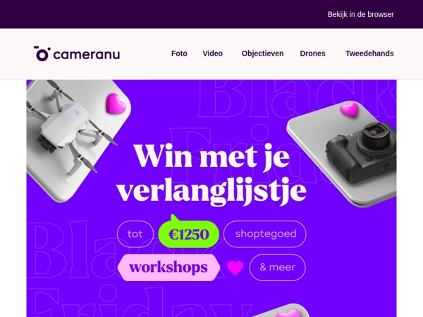 Win tot €1250 shoptegoed met jouw verlanglijstje