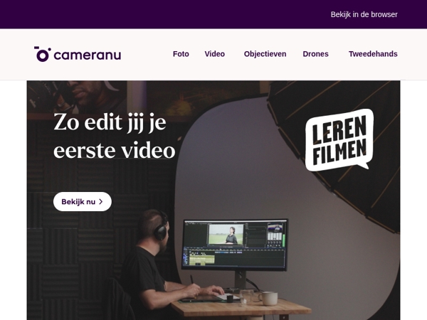 Je eerste video editen? Leer het hier!