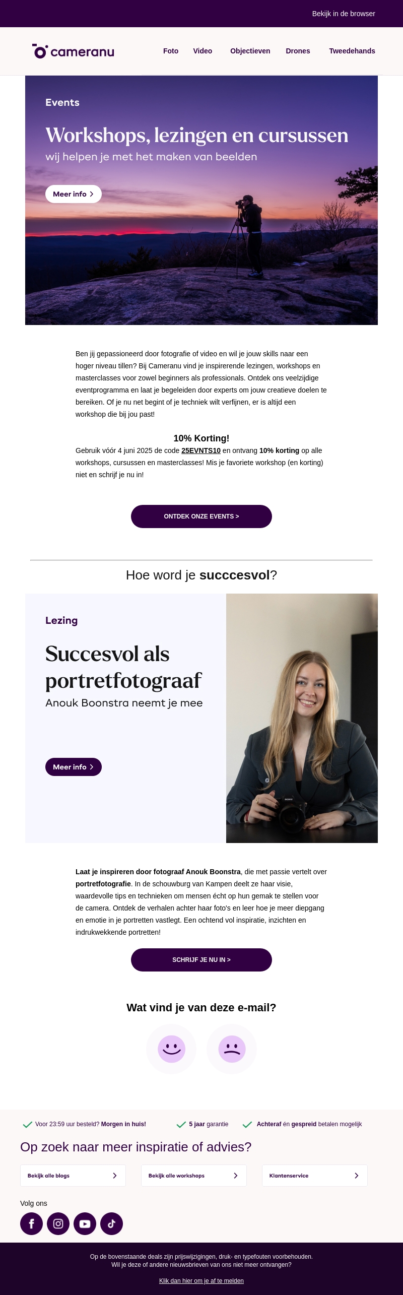 Ontdek nu onze leerzame cursussen, lezingen en workshops! Ontdek nu onze leerzame cursussen, lezingen en workshops!