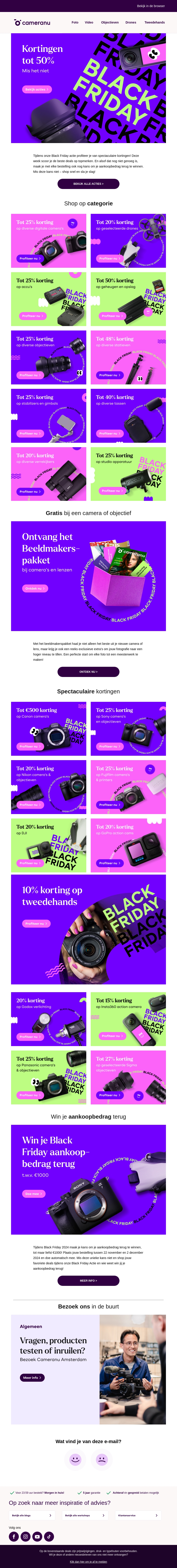 Black Friday deals met kortingen tot 50% Black Friday deals met kortingen tot 50%