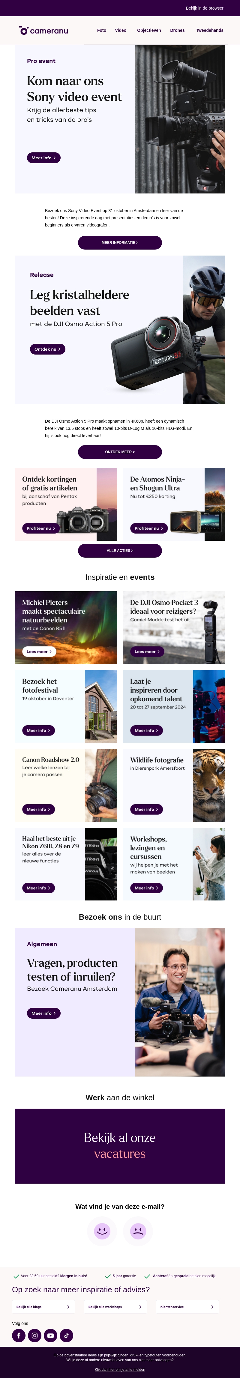 Sony Video Event: leer van de besten Sony Video Event: leer van de besten