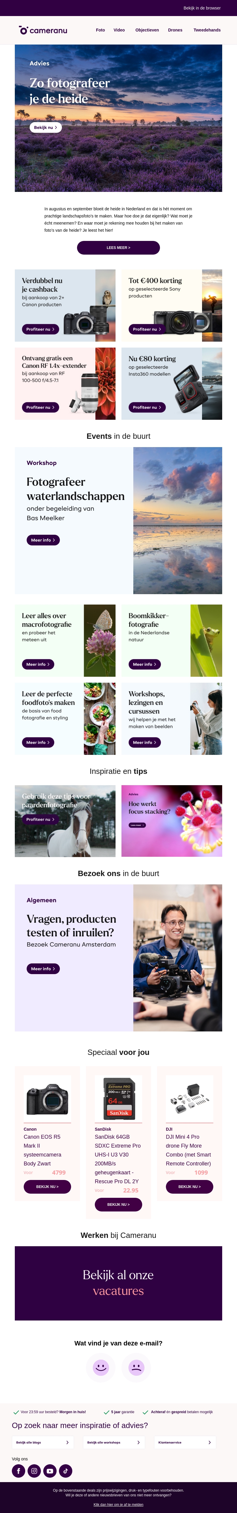 Zo fotografeer je de heide Zo fotografeer je de heide