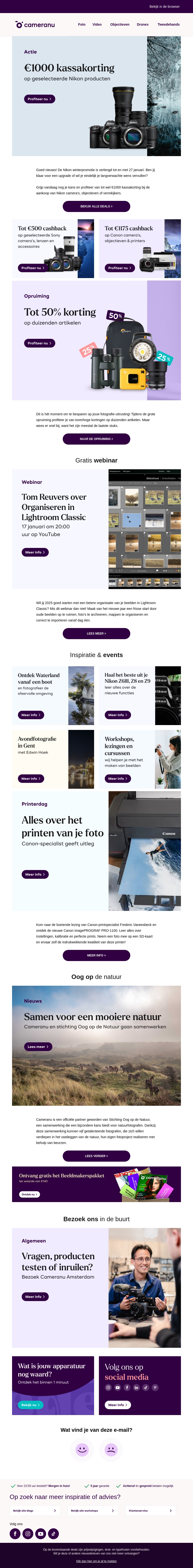 Nikon actie verlengt Nikon actie verlengt