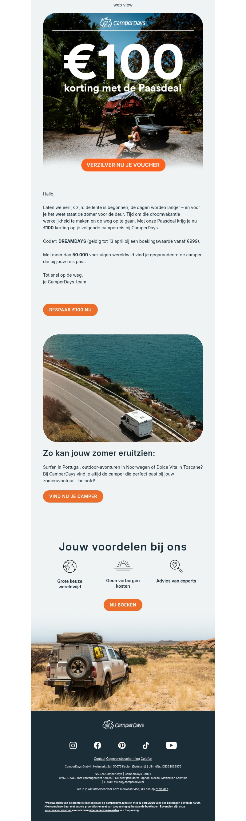 ☀️Deze €100 Paasdeal wil je niet missen! ☀️Deze €100 Paasdeal wil je niet missen!