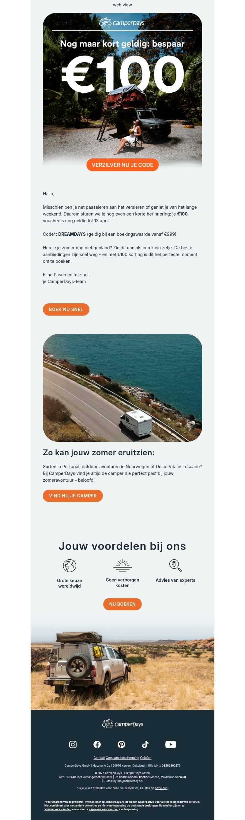 Je β¬100 voucher verloopt binnenkort π£ Je β¬100 voucher verloopt binnenkort π£