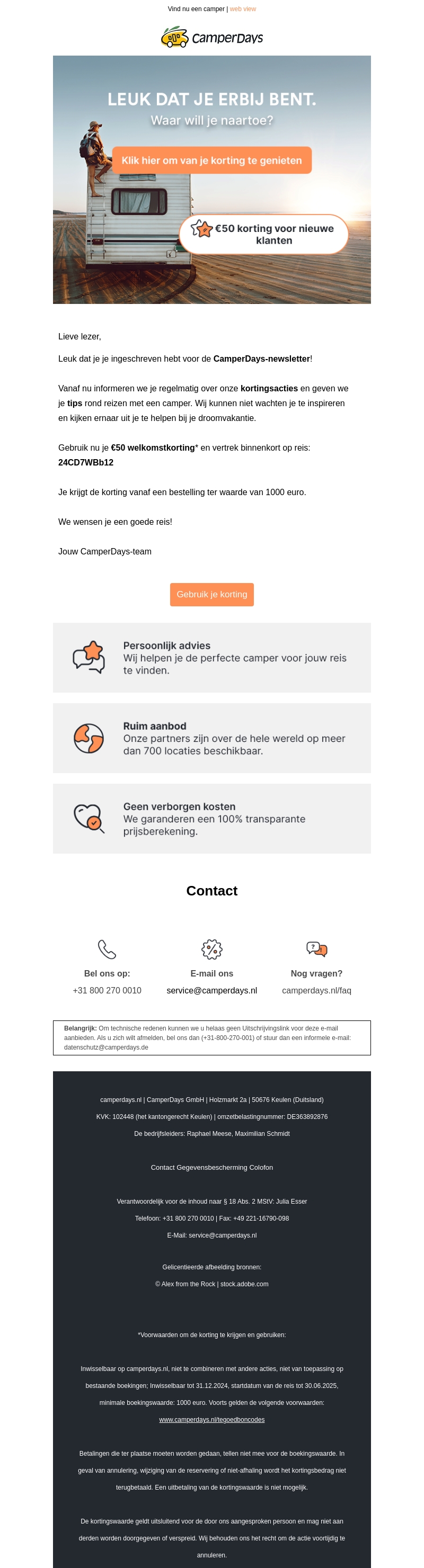 Hier is je welkomstgeschenk van β¬50 π Hier is je welkomstgeschenk van β¬50 π