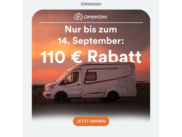 ⏰ Nur noch kurz: 110 € Rabatt!