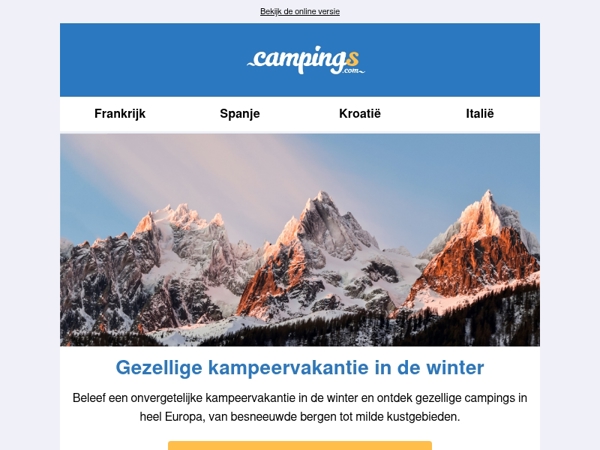 Boek nu een last minute camping voor de winter