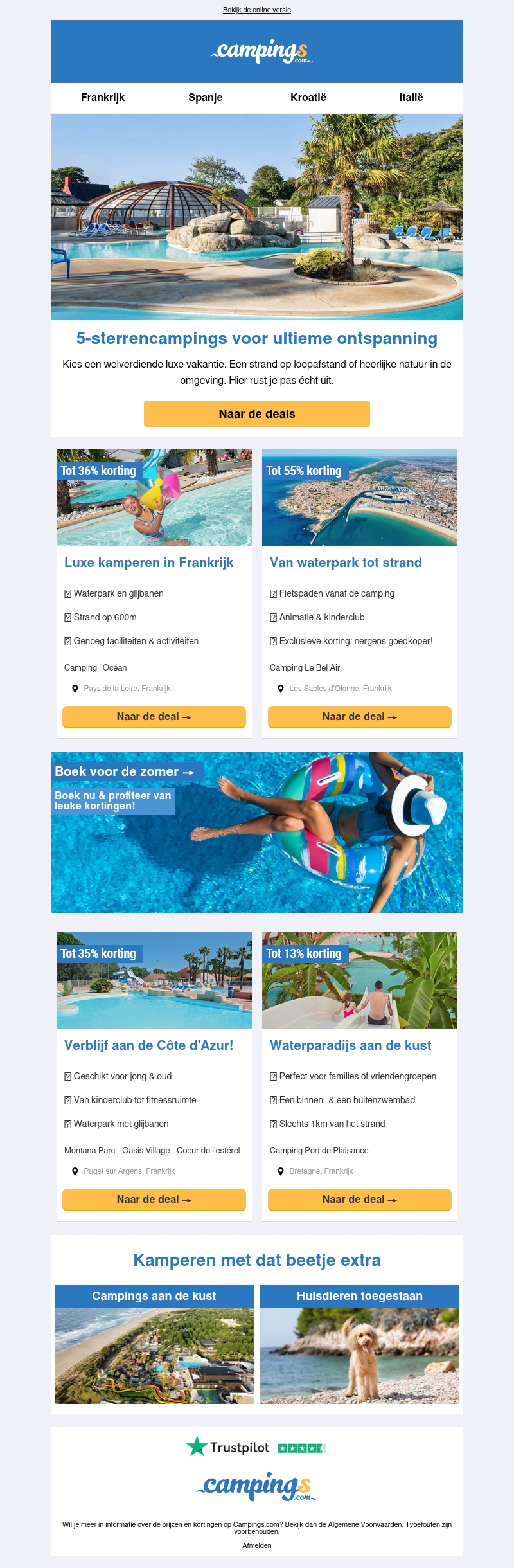 5-sterrencampings: dit is echte luxe 5-sterrencampings: dit is echte luxe