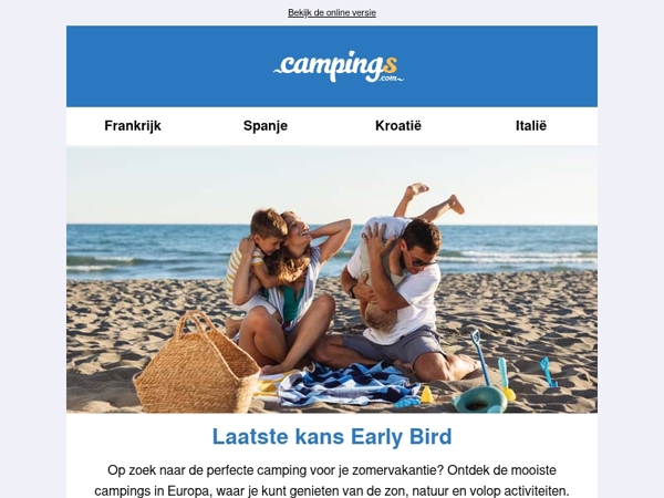 Laatste kans voor je Early Bird-zomeraanbiedingen❗