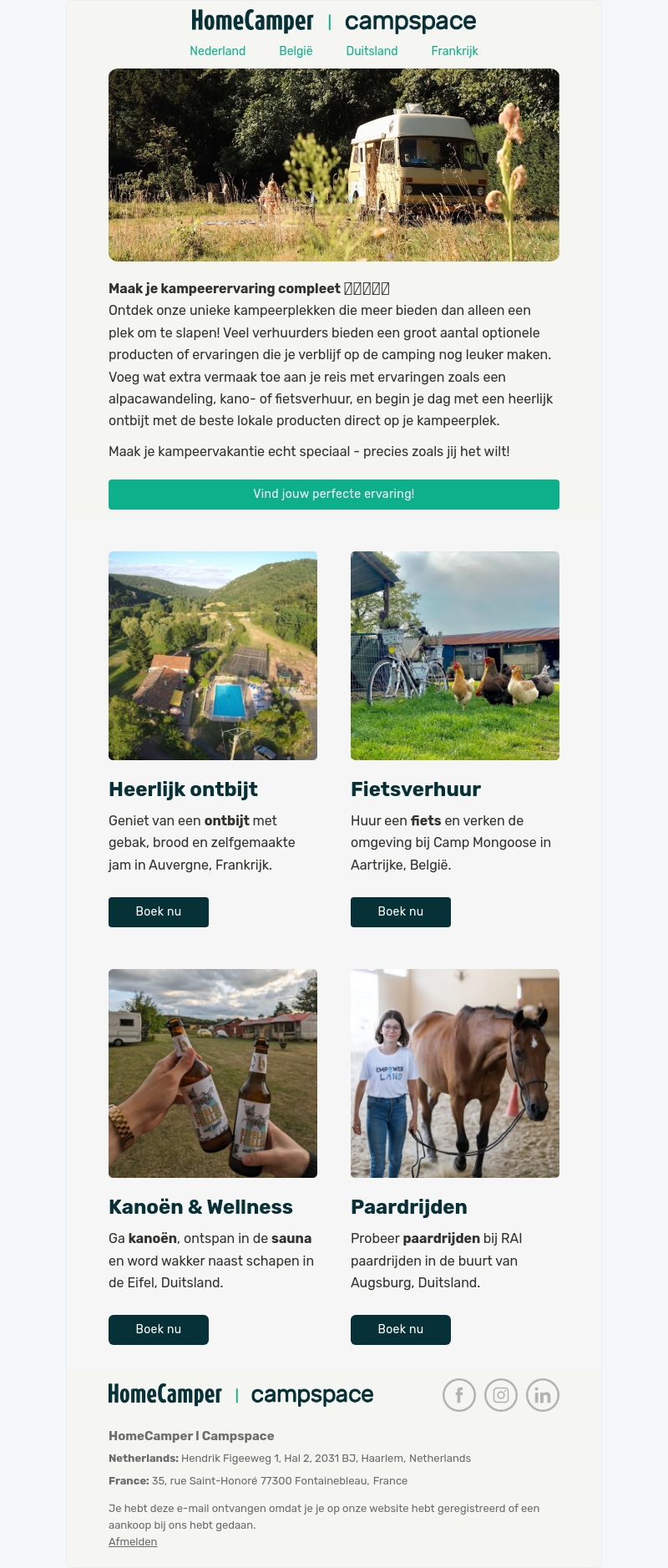 Maak van je kampeeravontuur een belevenis! 🏕️ Maak van je kampeeravontuur een belevenis! 🏕️